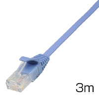 スーパーフラットG ライトブルー(カテゴリー6準拠/両端プラグ付き)