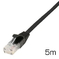 スーパーフラットG ブラック(カテゴリー6準拠/両端プラグ付き)