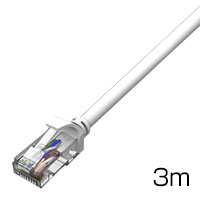 LANケーブルカテゴリー6/1000BASE-TX対応(両端プラグ付き)